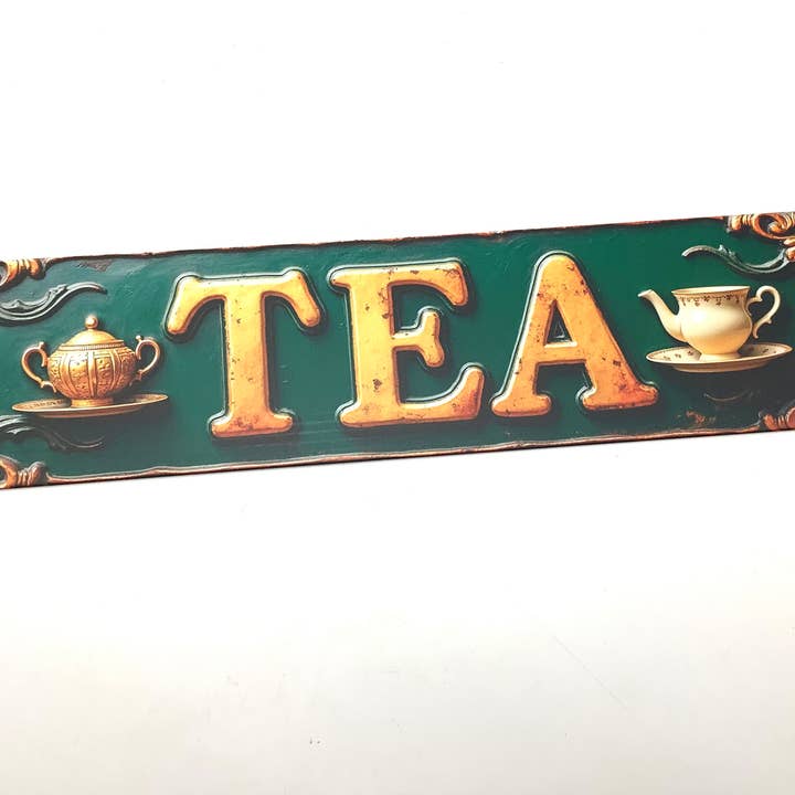 Teaffär Gataskylt. Tehus, Tearum Butik Heminredning för wholesale av All Little Cute Things