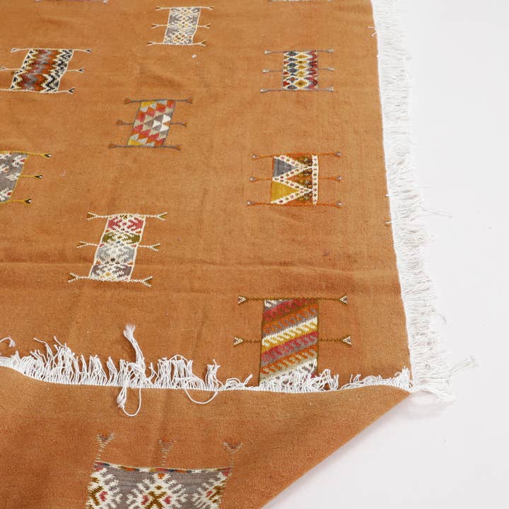 MUSMUSRUGS - Wholesale Area rug - Orange Moroccan Kilim Rug – 14.1 × 9.8 ft8