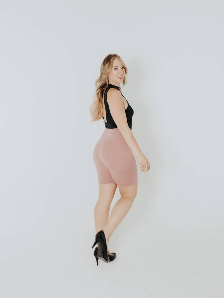 Ann Biker Short-Blush for wholesale by Not Only Pants
