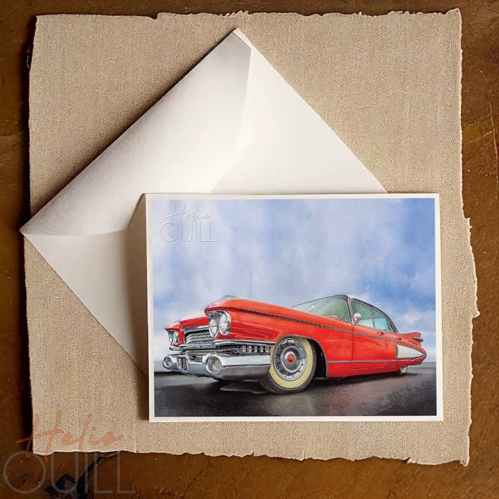 Helio Quill - Wholesale Everyday Greeting Card - Classic Cars and Trucks Greeting Card 12 Pack8