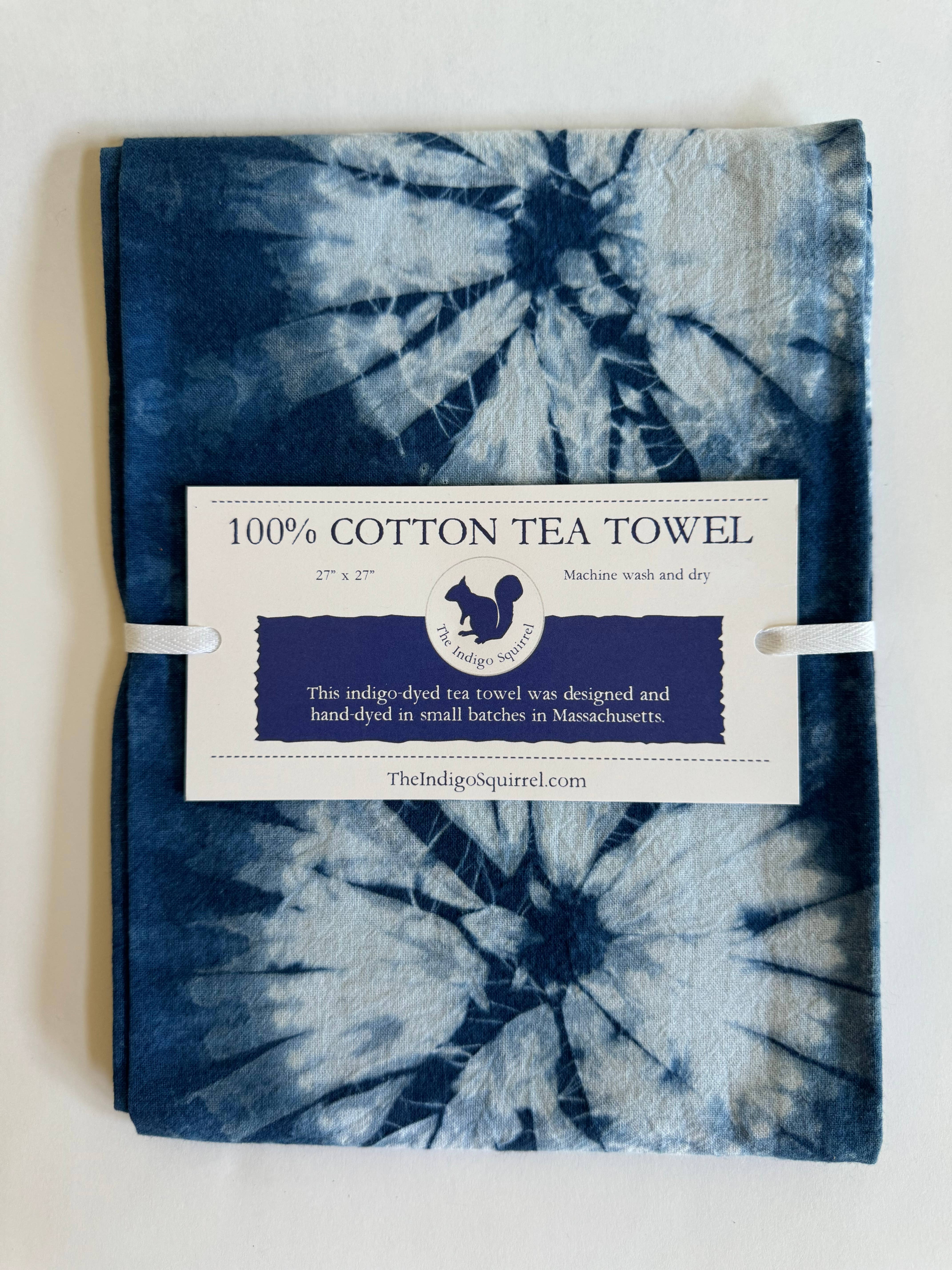 The Indigo Squirrel - Wholesale Tea Towel - Indigo- Dyed Tea Towel7
