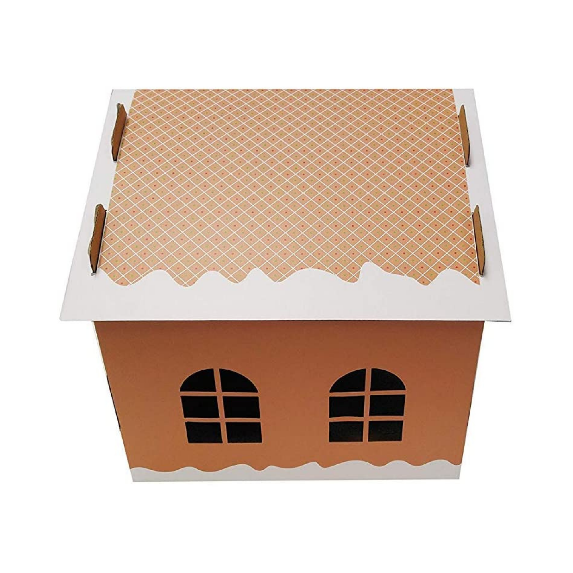 Midlee Designs - Wholesale Pet Scratcher - Cat - Midlee Gingerbread Christmas Cat Scratcher House3