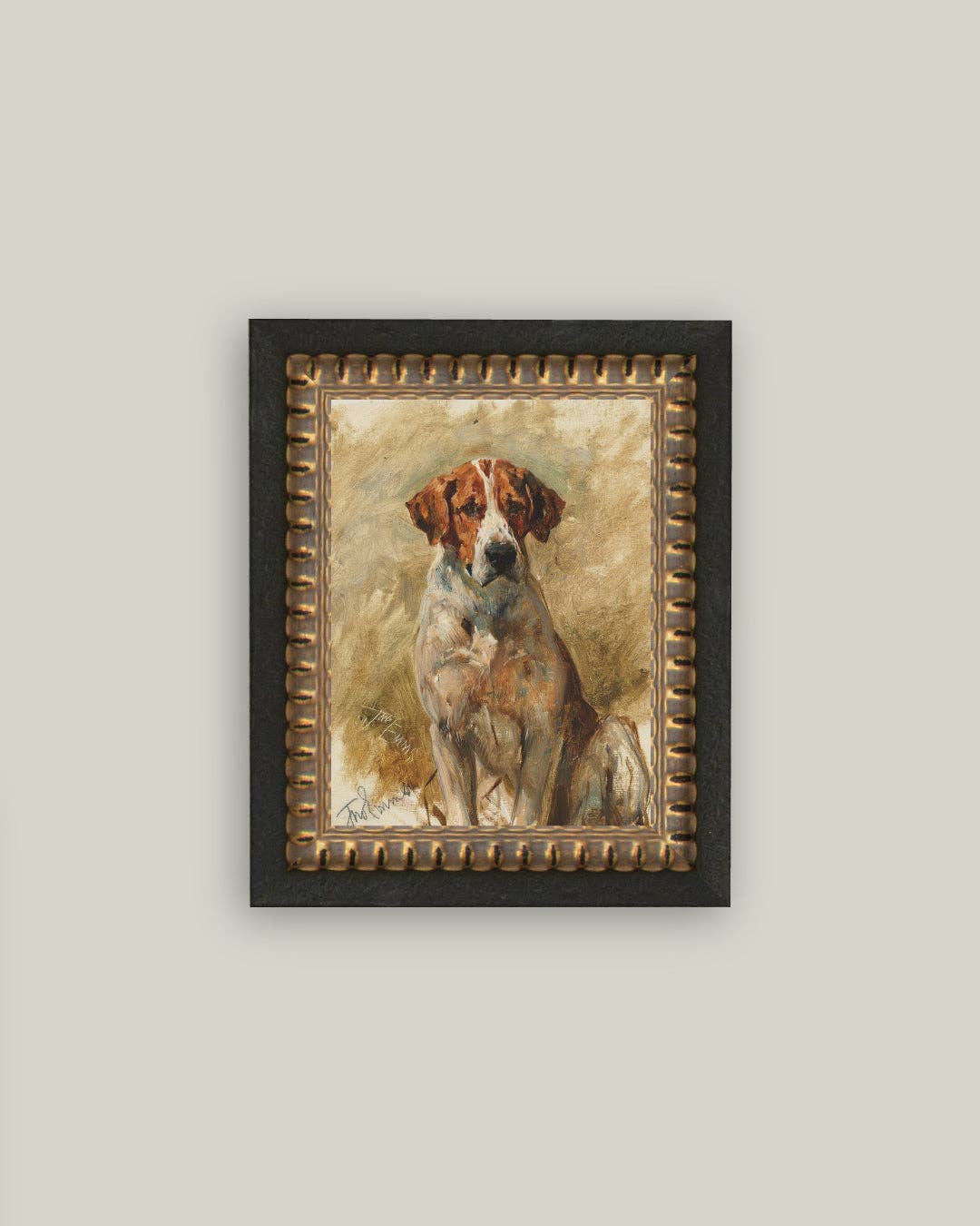 Petal Lane Home - Wholesale Art Print - Study of a Hound Framed Antique Art
