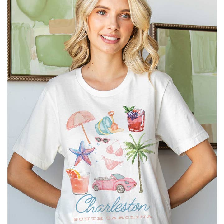 T-shirt graphique CHARLESTON SOUTH CAROLINA pour la vente par BLUME & CO.