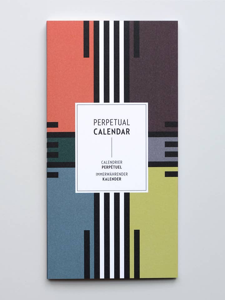 Calendrier perpétuel lignes noires format DIN long pour la vente par Haferkorn & Sauerbrey