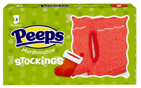 Grandpa Joe's Candy Shop - Wholesale Marshmallow - Peeps 3ct Holiday Marshmallow Stockings, 24ct0