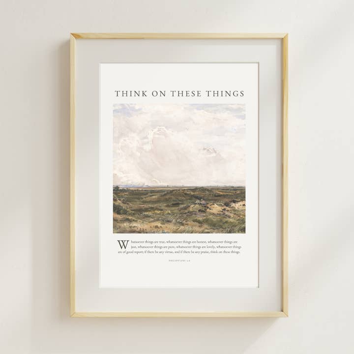 These Stones - Wholesale Art Print - Think On These Things Art Print0