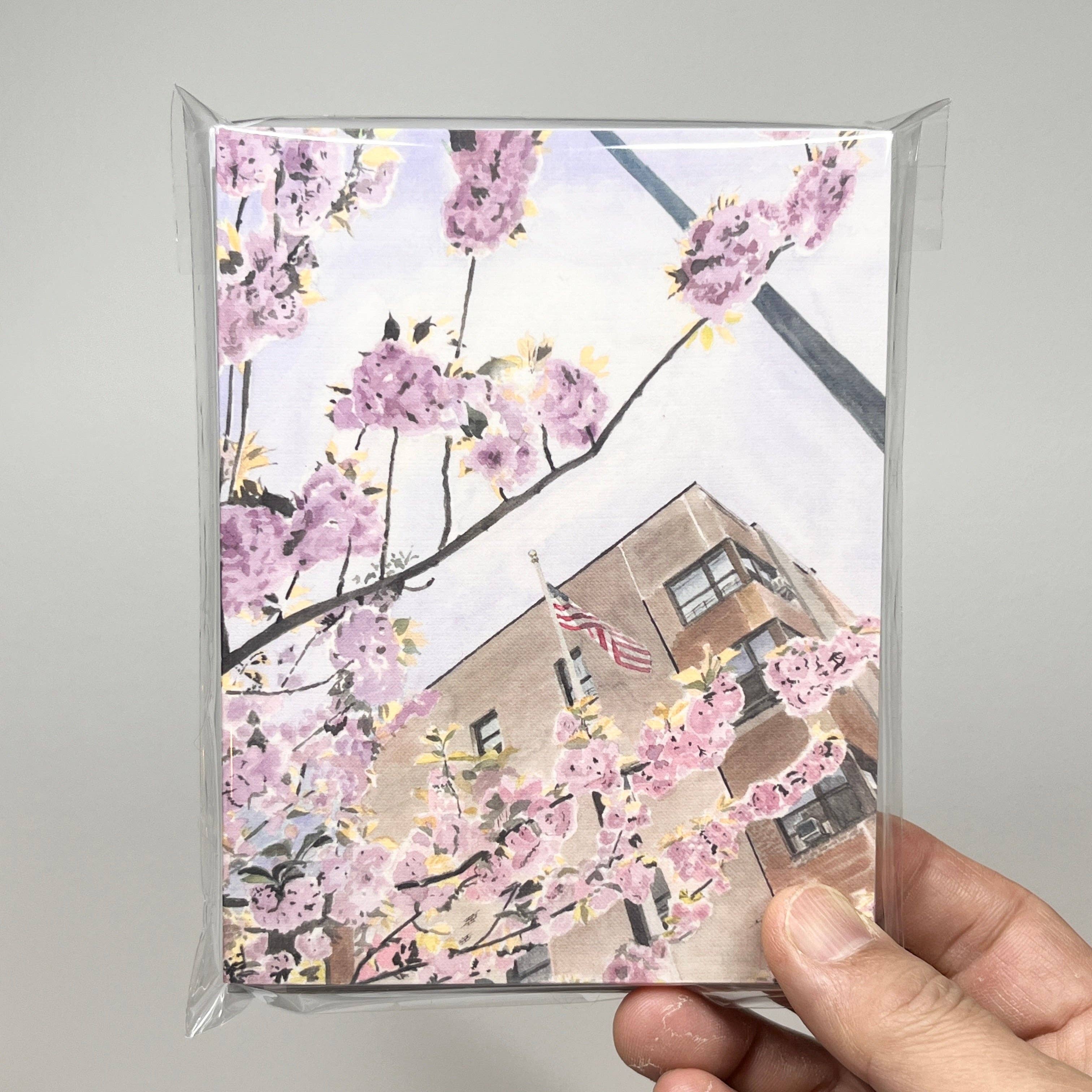 Art By Francis - Wholesale Everyday Greeting Card - Notecards Assorted - Cherry Blossoms (9-pack)8