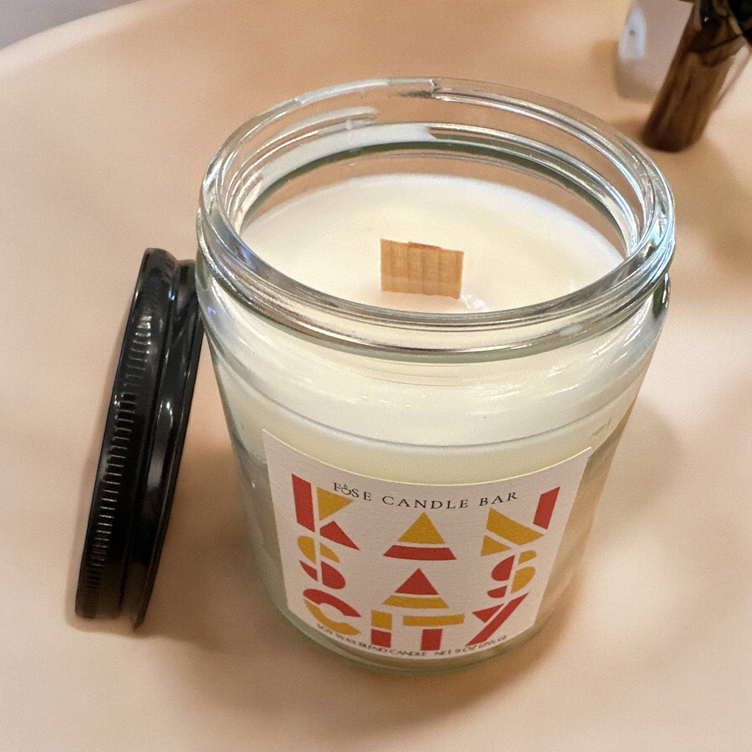 Fuse Candle Bar - Wholesale Jar/Filled Candle - Kansas City Game Day Candle – 9 oz Soy Blend, Fanfav3