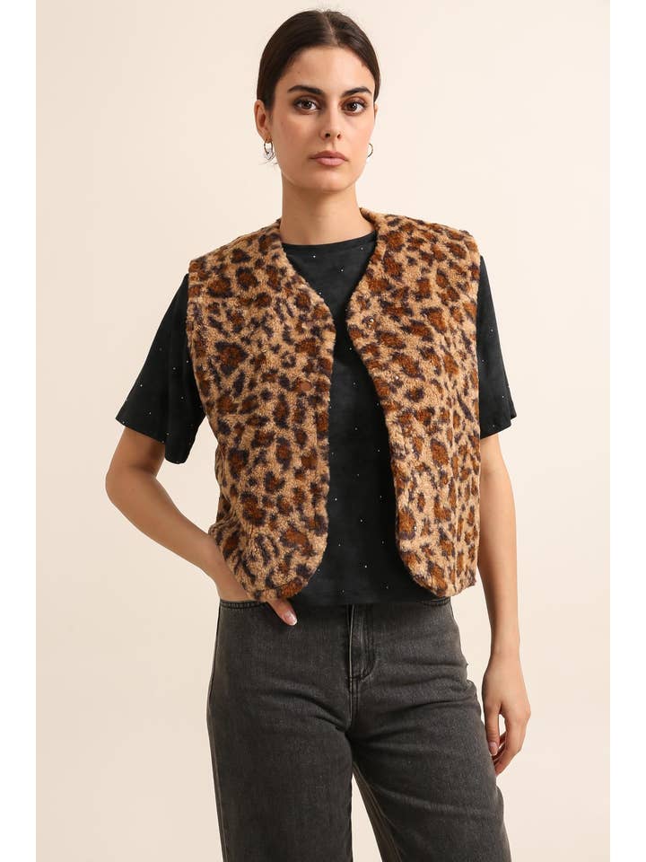 Daphnea – wholesale Väst - Dam – 5511 LEOPARDJACKA