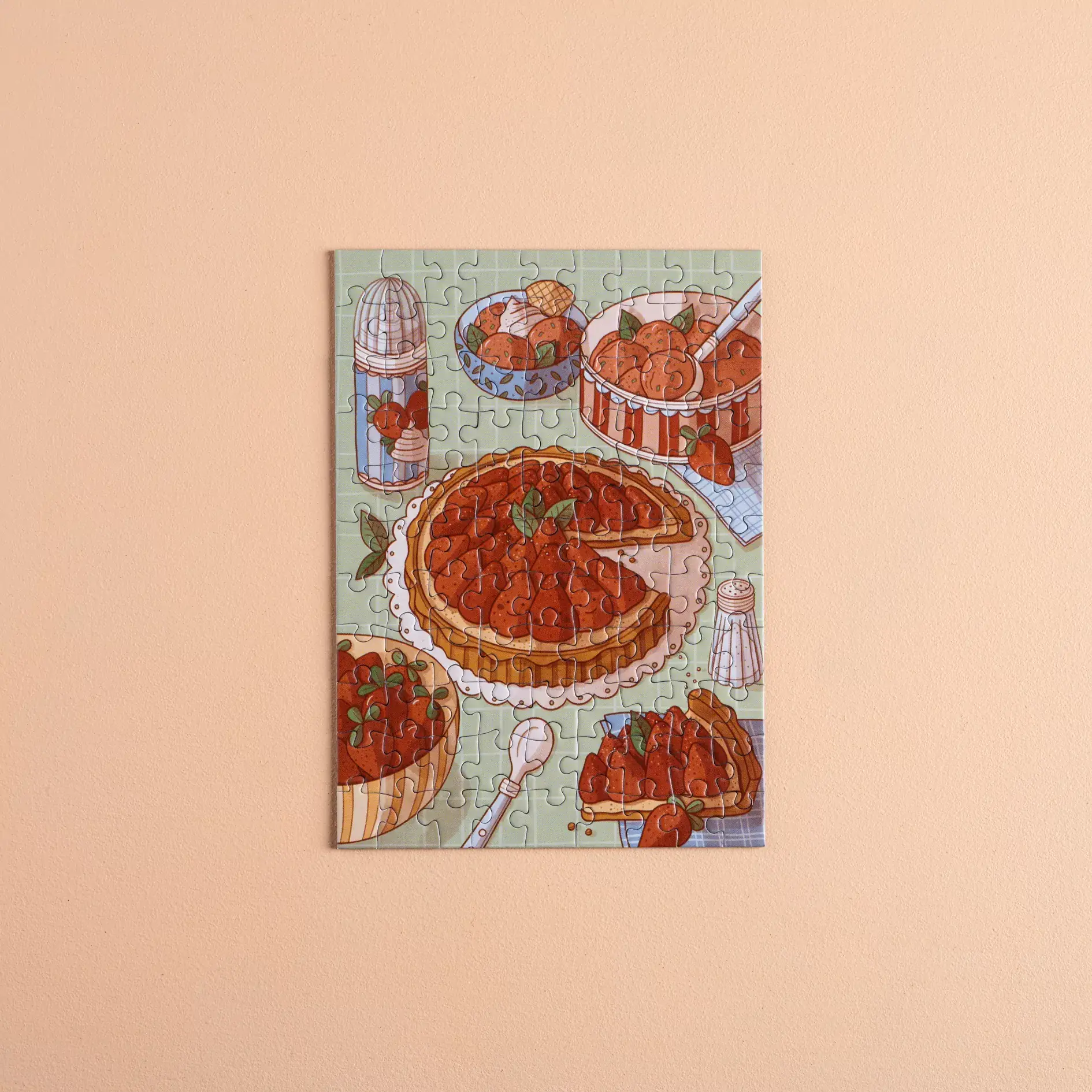 Trevell - Wholesale Puzzle - Adult - Mini puzzle The Strawberry Season – Heol – 99 pieces1