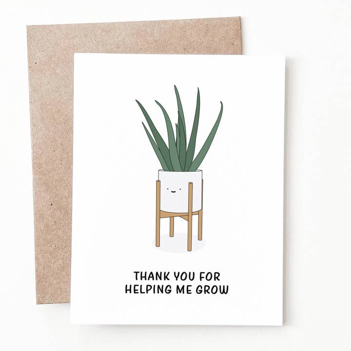 Plant Thank You Card for wholesale by Nine Two Design