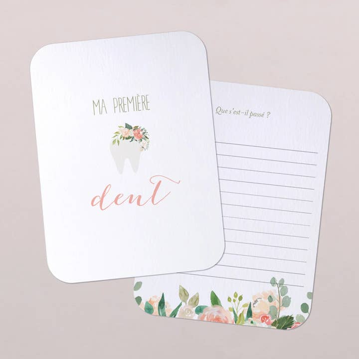 First time step cards - Cherry for wholesale by Cotton Bird