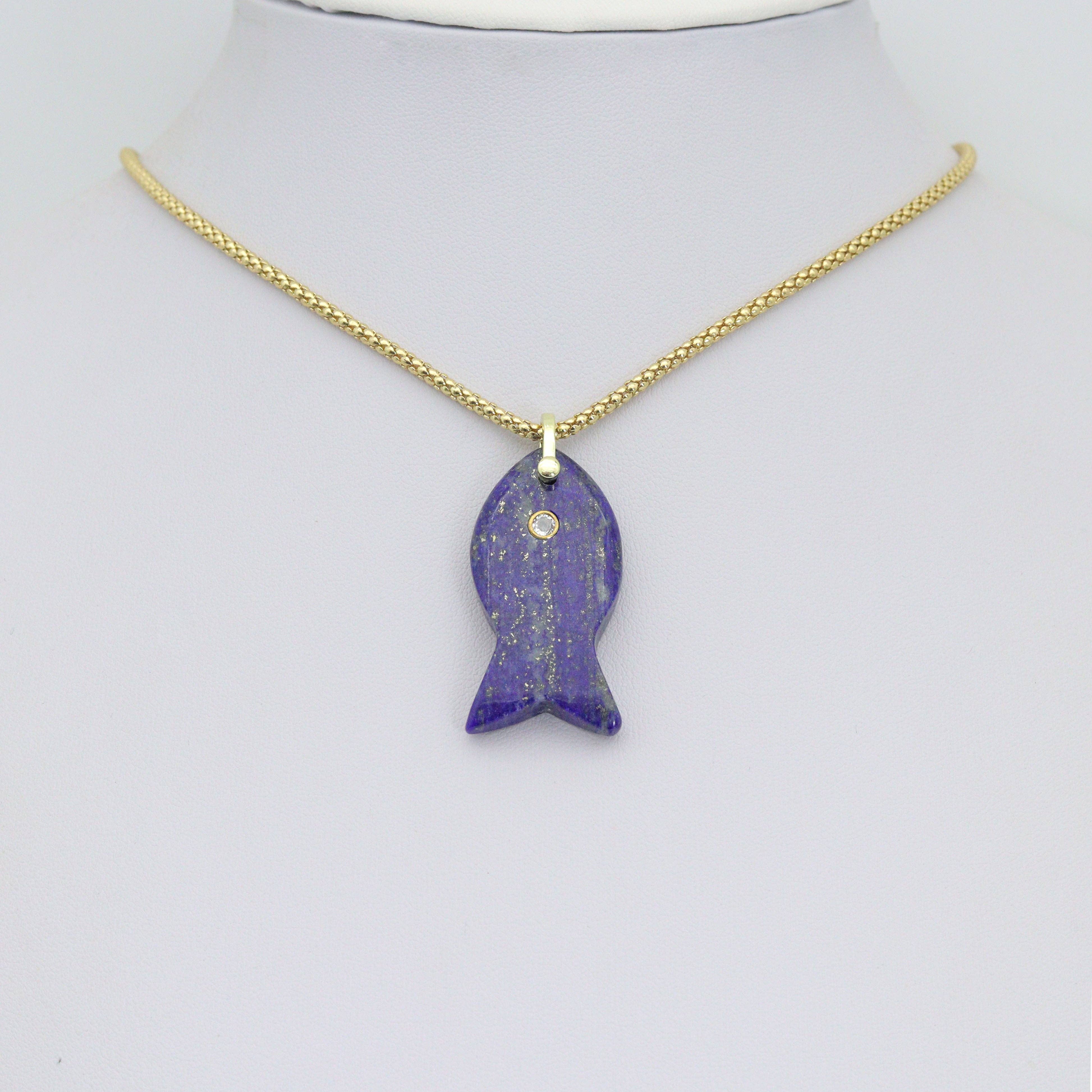 BestBeads&Beyond - Wholesale Individual Charm/Pendant - Naturul Gemstone Fish Charm Pendant, Sku#LY313