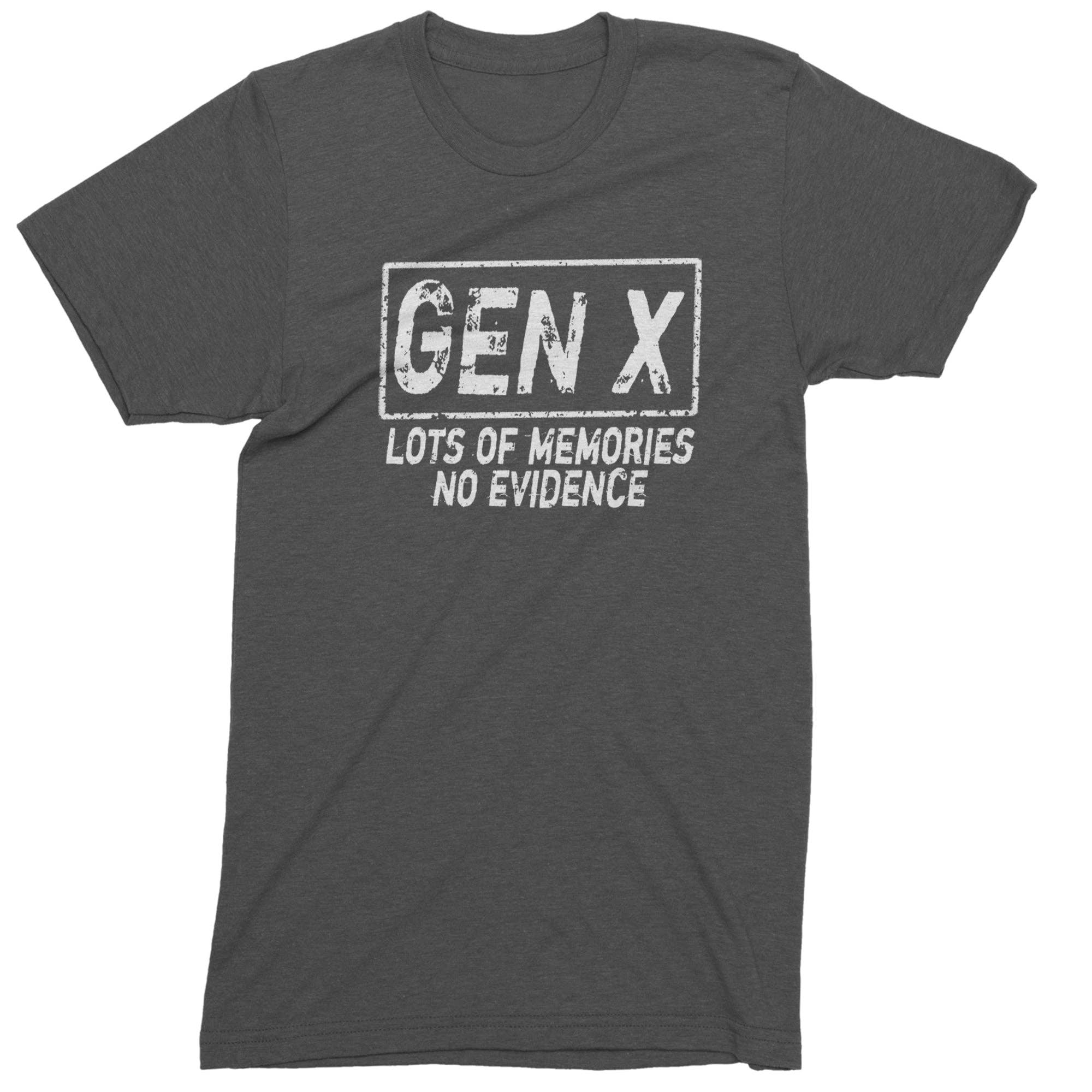Expression Tees - Wholesale Screen Printed T-Shirt - Men's - Gen X Lots of Memories No Evidence Nostalgia Mens T-shirt1