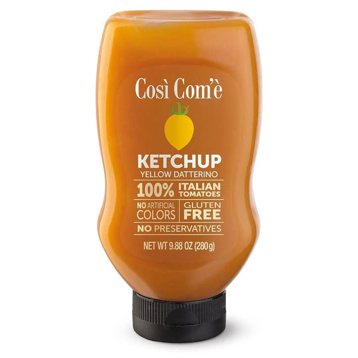Wholesale Italian Food - Wholesale Ketchup - Così Com'è, Italian Yellow Tomatoes Ketchup, 9.88 oz