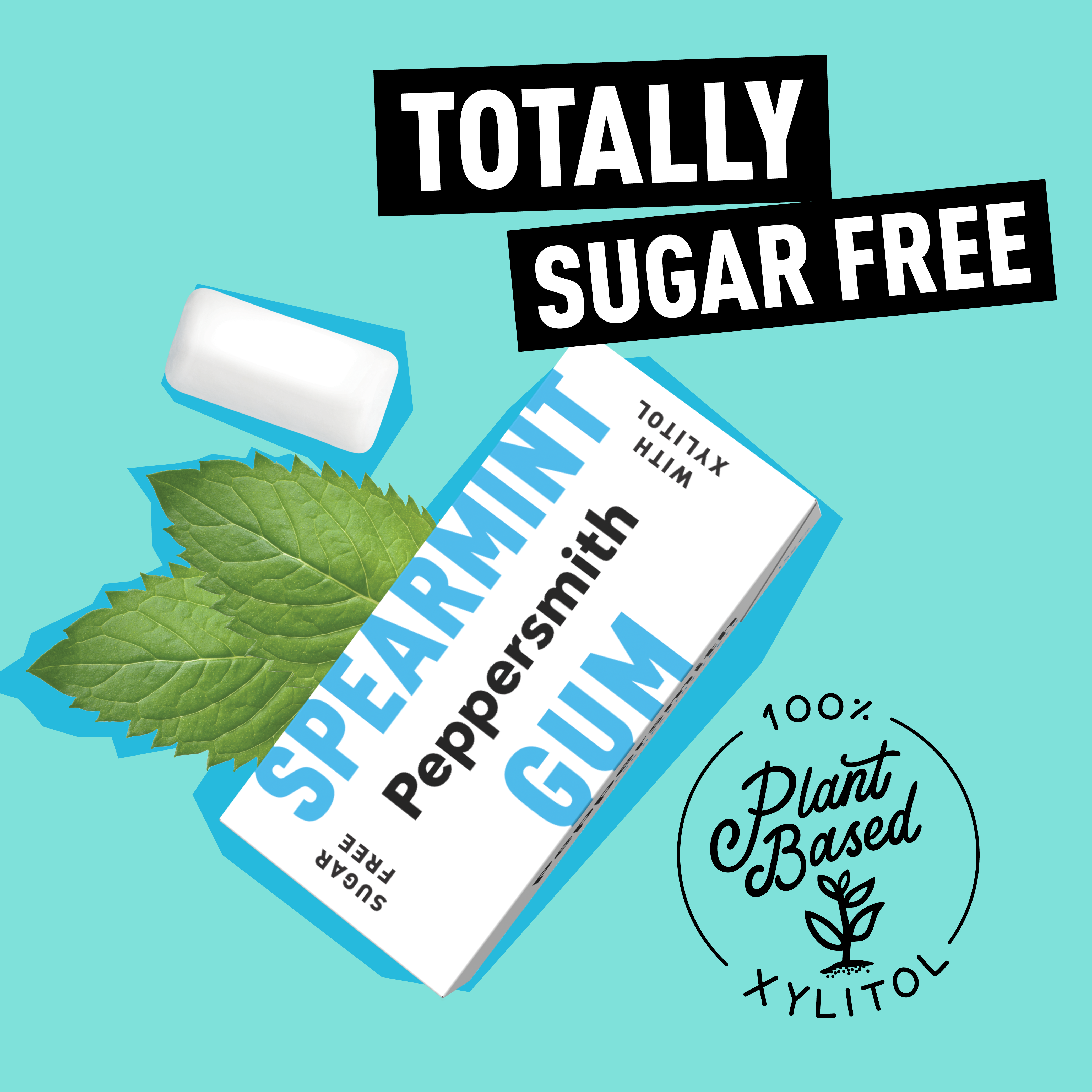 Peppersmith - Wholesale Kauwgom - Peppersmith Spearmint kauwgom 15 g, 12 x 15 g (1 doos)2