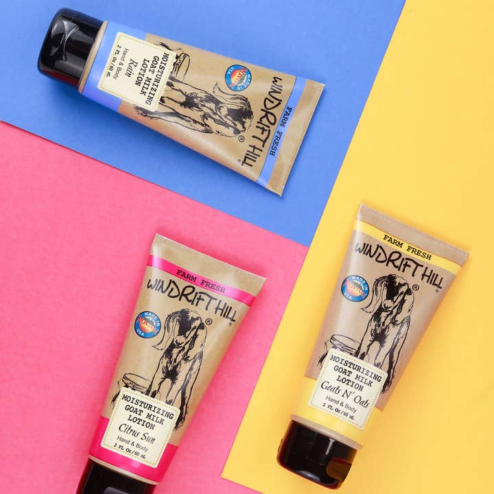 Windrift Hill Goat Milk Skincare - Wholesale Hand & Body Lotion - Caribbean Coconut Goat Milk Lotion - Tube | 6Pack3