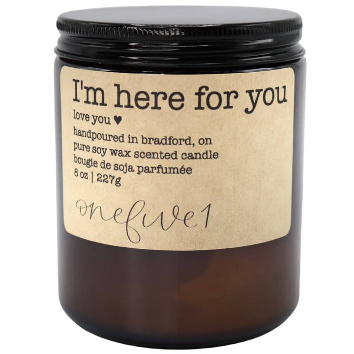 onefive1 - Vendita all'ingrosso Candela in vasetto - Sono qui per te -candela in cera di soia DILLO CON UNA CANDELA IN REGALO