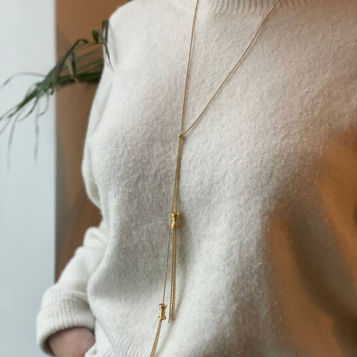 GOLD BARI NECKLACE for wholesale by MIO JEWELS