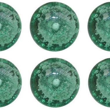 Plutus imports - Vendita all'ingrosso Manopola/pomello - Pomello e maniglia per cassetto Sea Glass, in vetro colorato Orb Kn