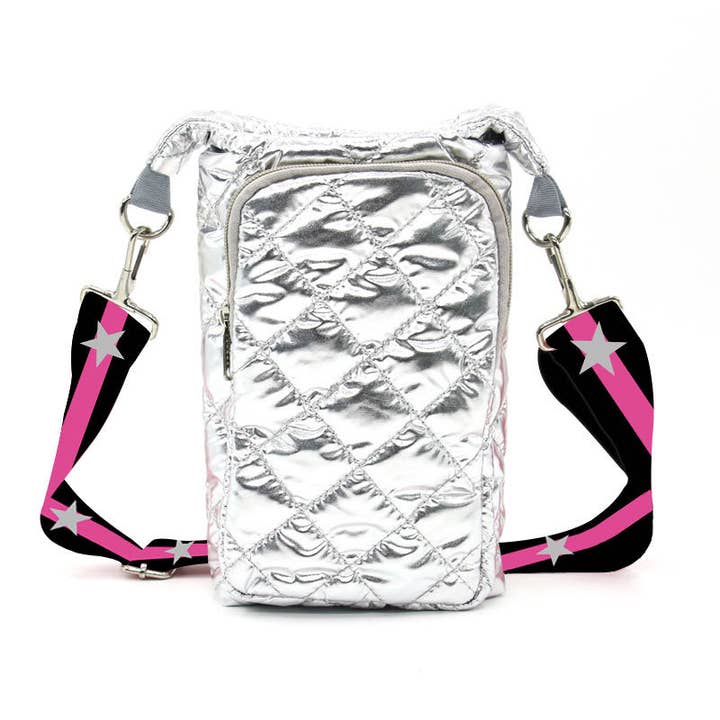 Mavi Bandz - Wholesale Crossbody Bag - Women's - Silver Water Bottle Bag Crossbody Hydro Puffer Tote2