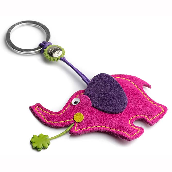 Portachiavi in pelle elefante per la vendita all'ingrosso da parte di THE MUSIC GIFTS COMPANY