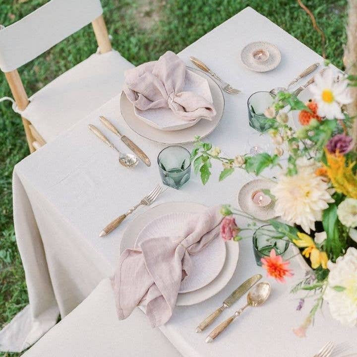 Creative Women Australia - Wholesale Dinner & Cloth Napkin - Stone Washed Linen Hemmed Dinner Napkin