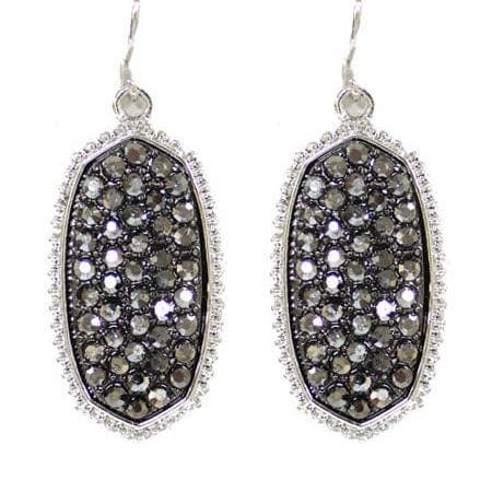 MiMi Wholesale - Wholesale Dangle Earrings - VE1550 Pave Rhinestone Oval Hexagon Drop Earrings12