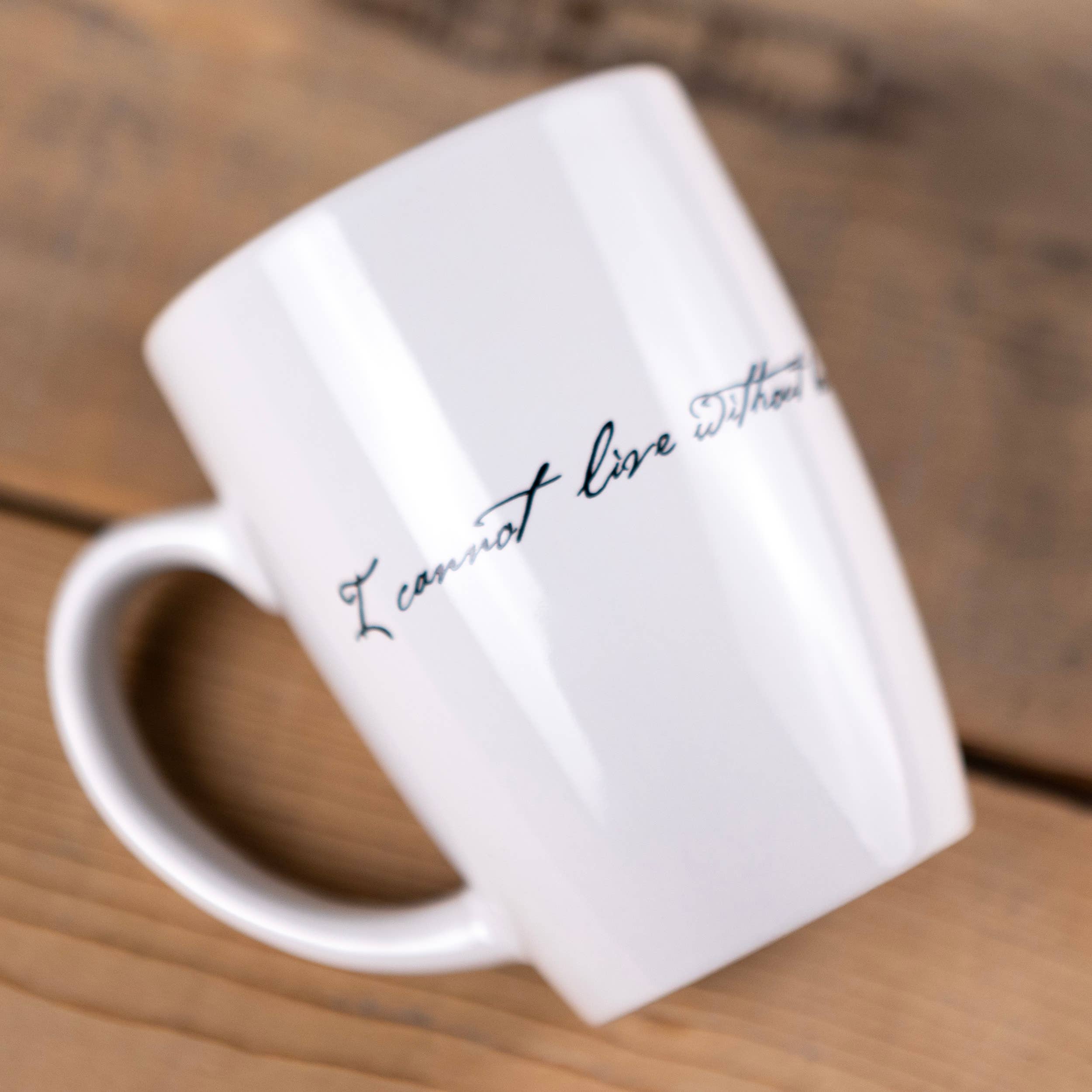 Liberty & Co. - Vente Tasse à café - Mug « Je ne peux pas vivre sans livres » de Thomas Jefferson6