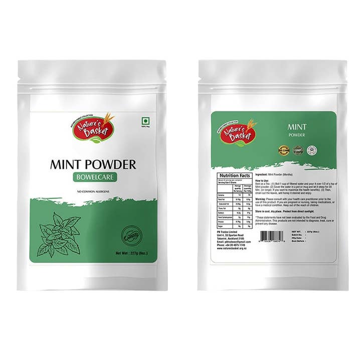 Natures Basket - Wholesale Herbs - Nature's Basket Mint (Mentha) Powder 227g2