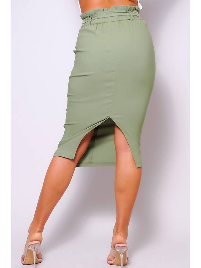 CEFIAN FASHION - Wholesale Rok - Dames - MISS DONNA CAREER MIDI-ROK MET HOGE TAILLE7