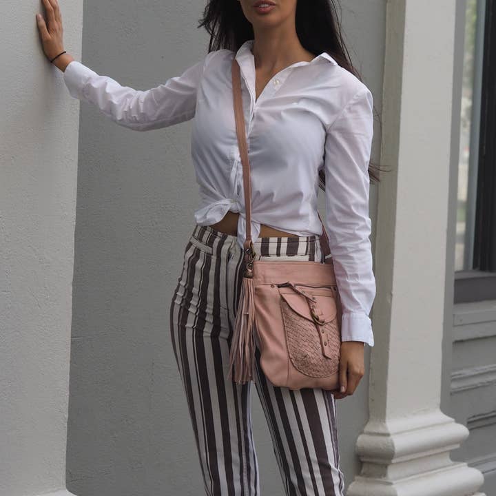 Cadelle Leather - Wholesale Crossbody bag – Women's - Millie Crossbody | Misty Rose | Pre-order4