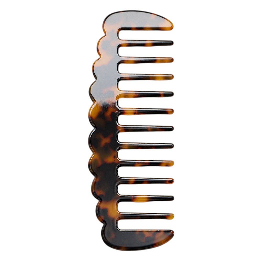 Sensibling Corp. - Wholesale Hair Brush/Comb - Celluloid Acetate Scallop Edge Detangling Hair Comb
7