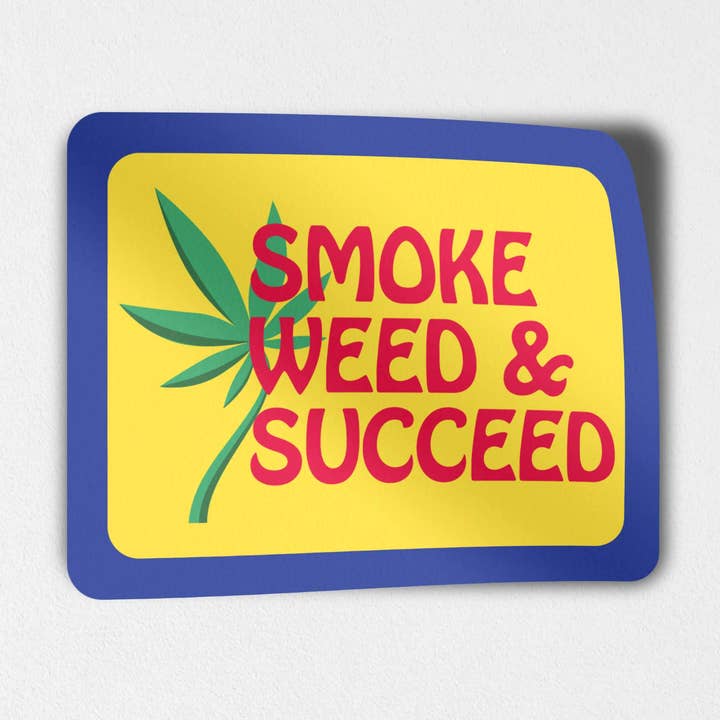 Smoke Weed & Succeed Sticker for wholesale by fntsma