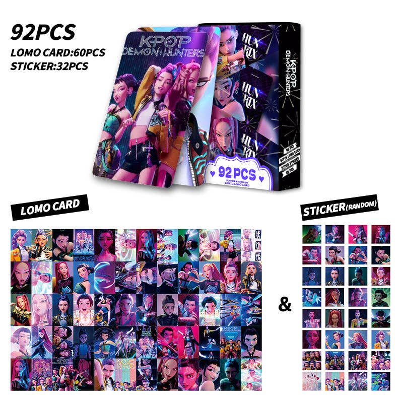 Auraquise - Wholesale Sticker - Kids & Baby - Kpop Demon Hunters Holographic Photocard Set Double-Sided LOMO Cards Mini Stickers & Collectible Flash Cards11