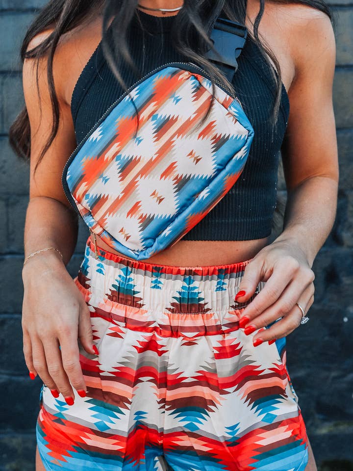 The Front Porch Label - Wholesale Athletic Shorts - Women's - Aztec Shorts