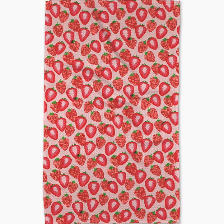 Geometry - Wholesale Tea Towel - So Many Strawberries Tea Towel