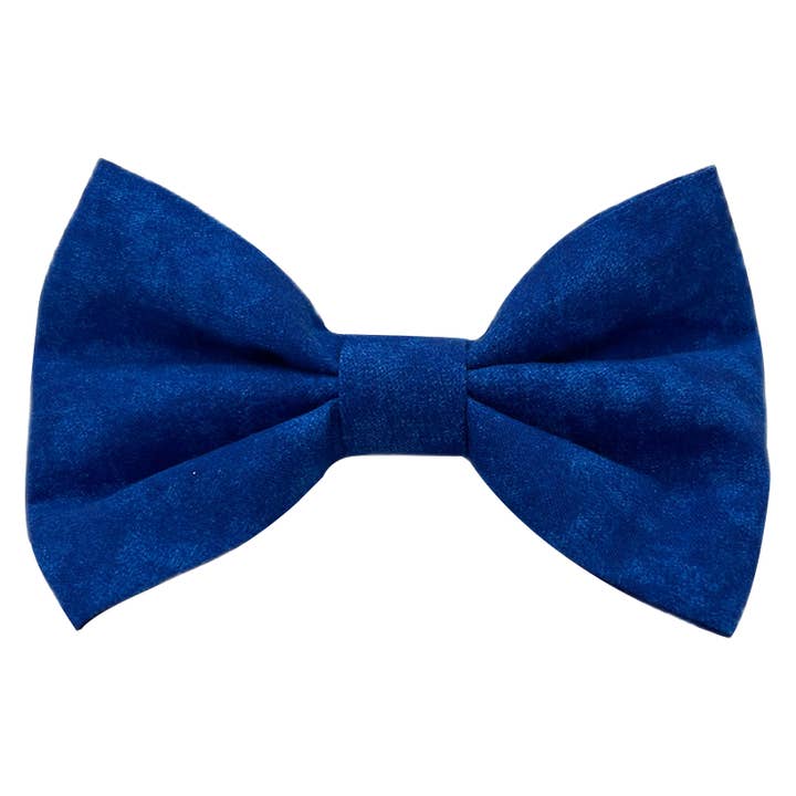 Blue Royalty Bow Tie for wholesale by Savvy Chic Pawz