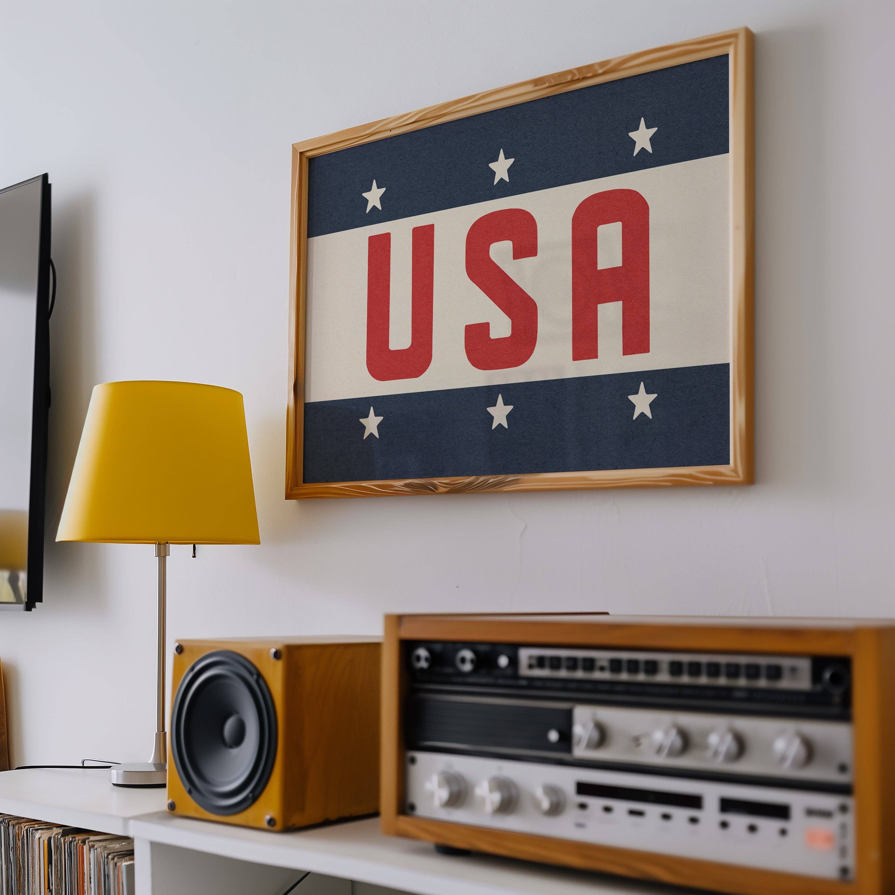 Tejas Country Club - Wholesale Art Print - USA Patriotic Typography Art Print6