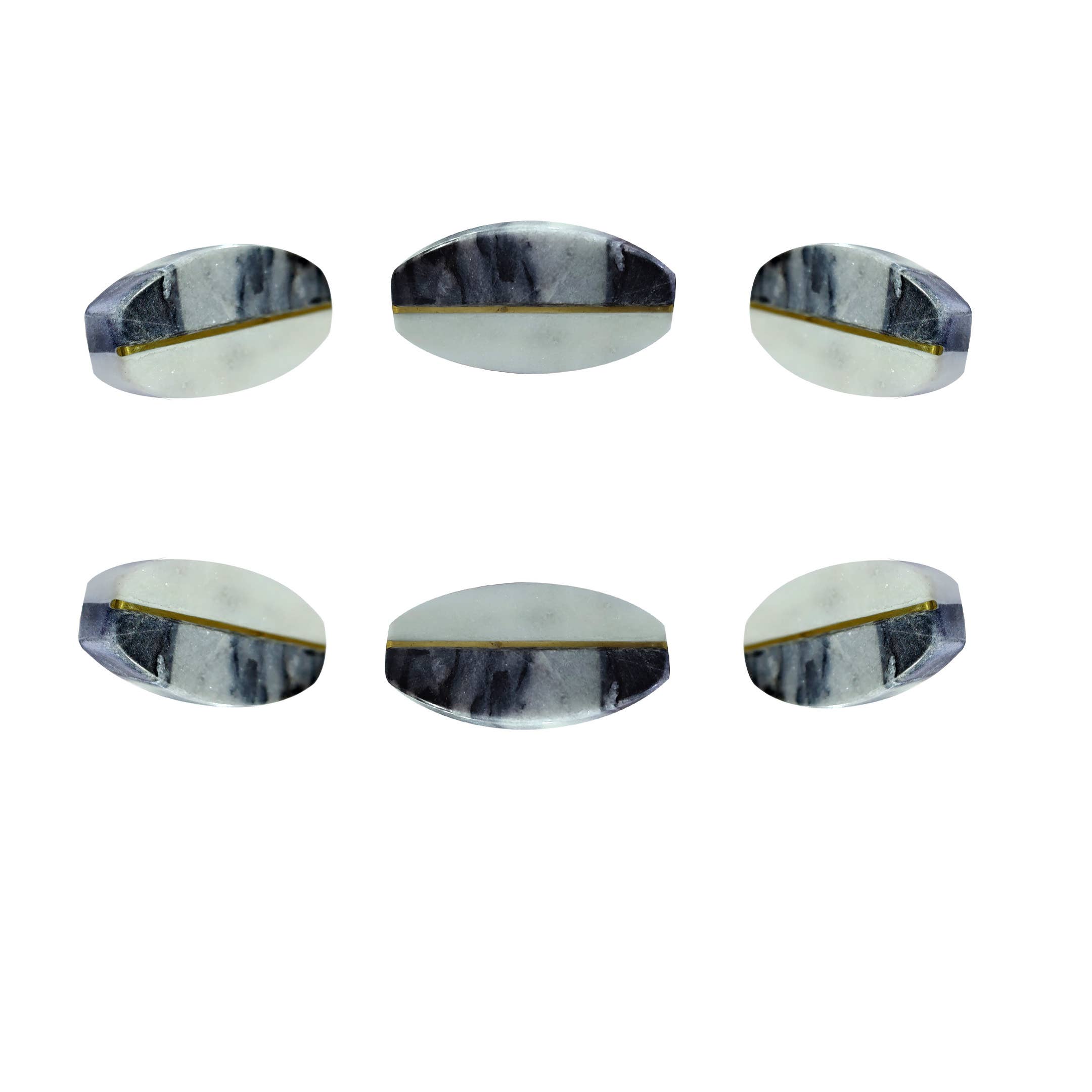 Perilla Home – wholesale Knopp/Handtag – Adore svart marmor knopp (uppsättning av 6)0