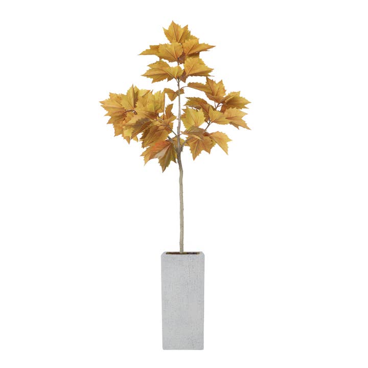 78,6 „kunstmatige esdoornboom in een vierkante beige plantenbak voor wholesale door Vintage Home