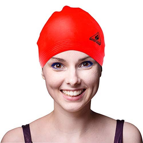 Water Gear - Wholesale Swim Cap - Unisex - Water Gear Latex Swim Cap - Shave Time Off Your Lap