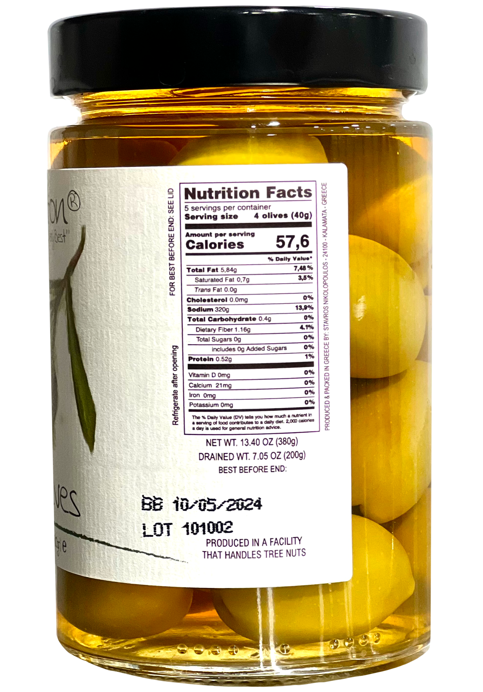 Ariston Specialties - Wholesale Olives - Ariston Green Olives 13.40 oz1