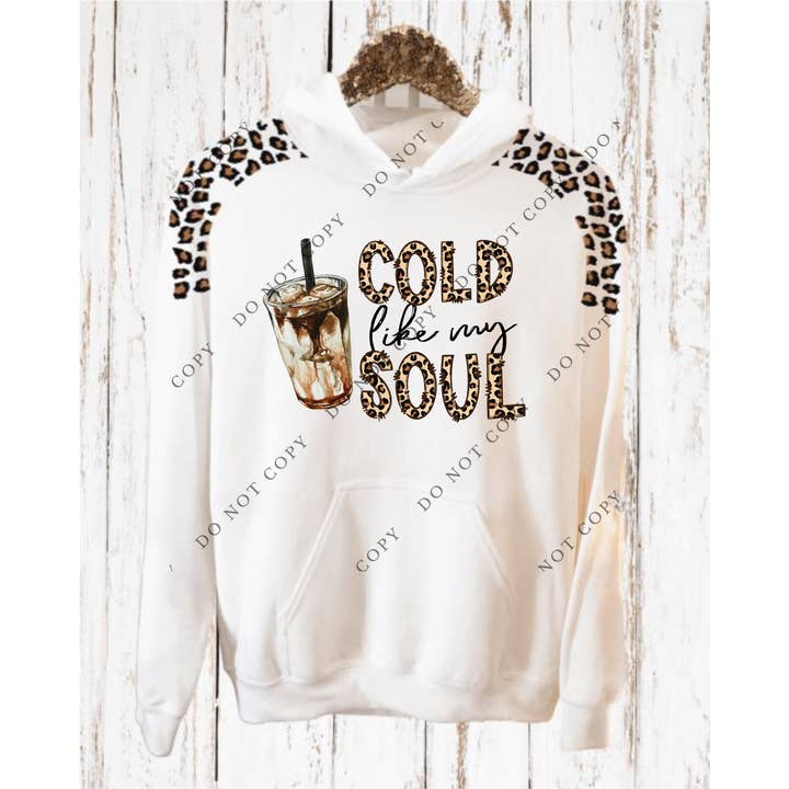 Cold Like My Soul Leopard Sleeve Sweatshirt for wholesale by GDesignstees