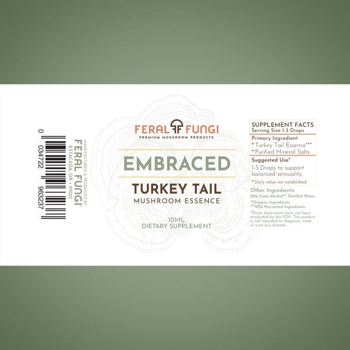 Feral Fungi - Wholesale Tincture - Turkey Tail Essence - Spagyric Essence1