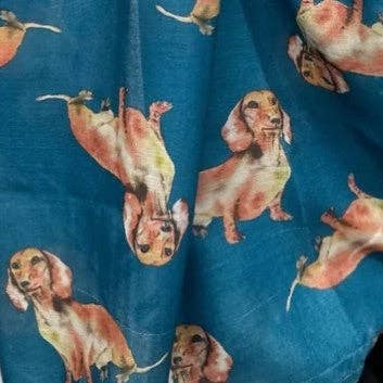Shimena - Wholesale Scarf - Women's - Lightweight Dachshund scarf6