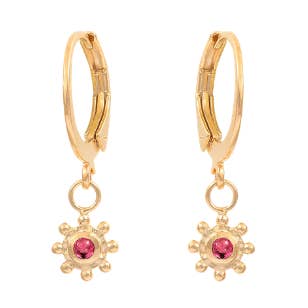 Noémie Ohrringe - Rosa Turmaline für den Großhandel von Les Merveilleuses