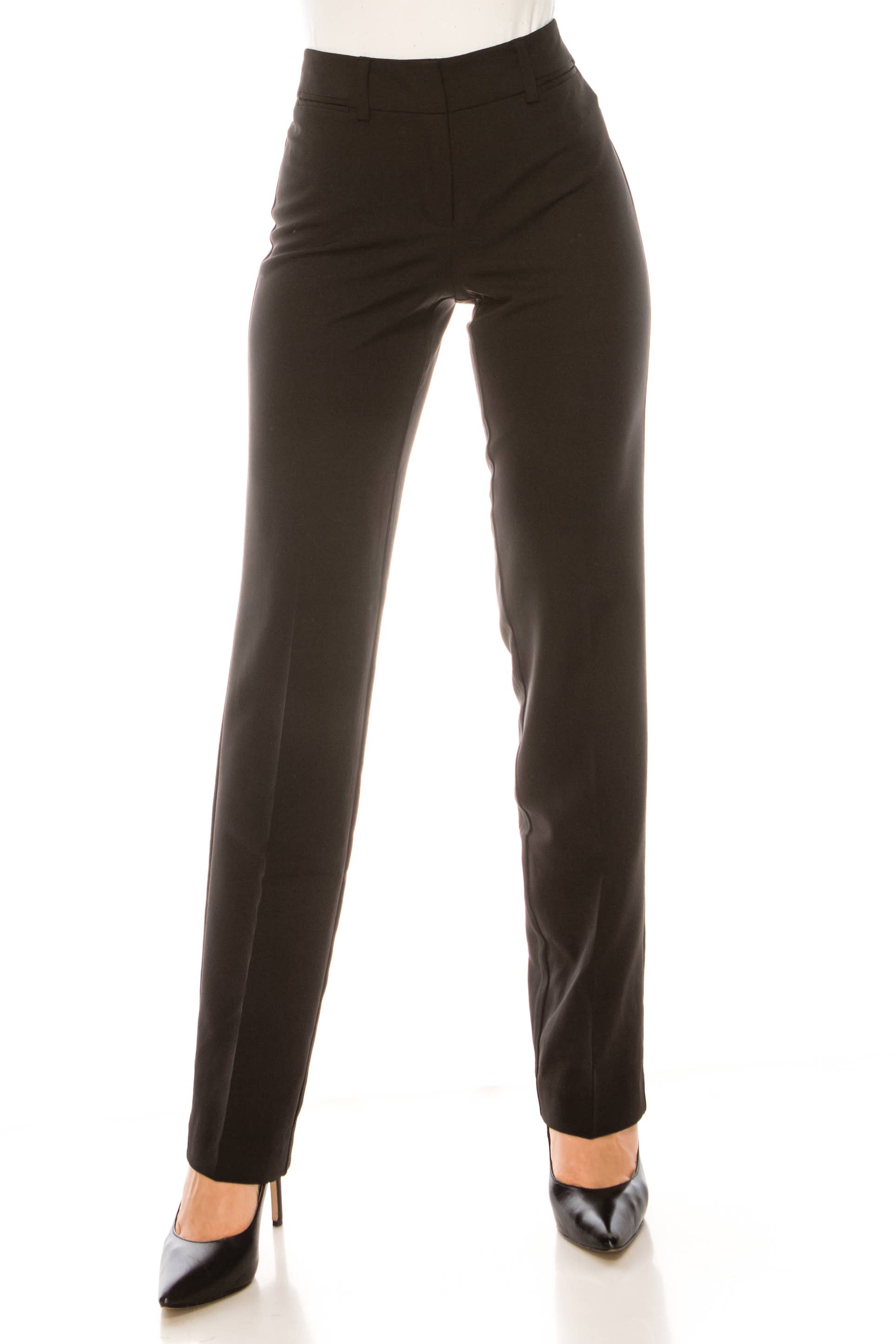 BLACK Zac & Rachel Straight Leg Zip Up Pants for wholesale on Faire