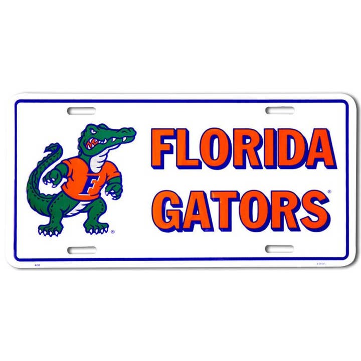 FL Gator avec logo - Plaques d'immatriculation pour la vente par Signs 4 Fun